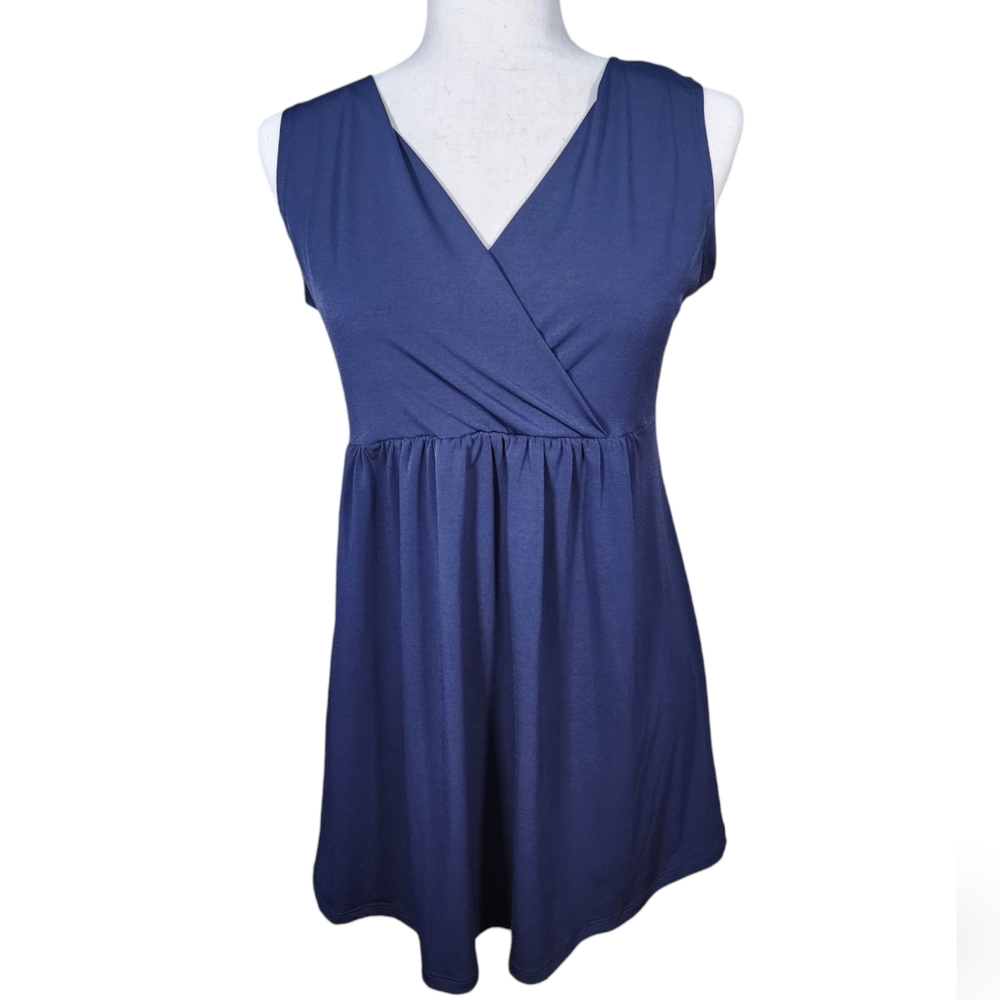 VKY & CO Navy Sleeveless Tank